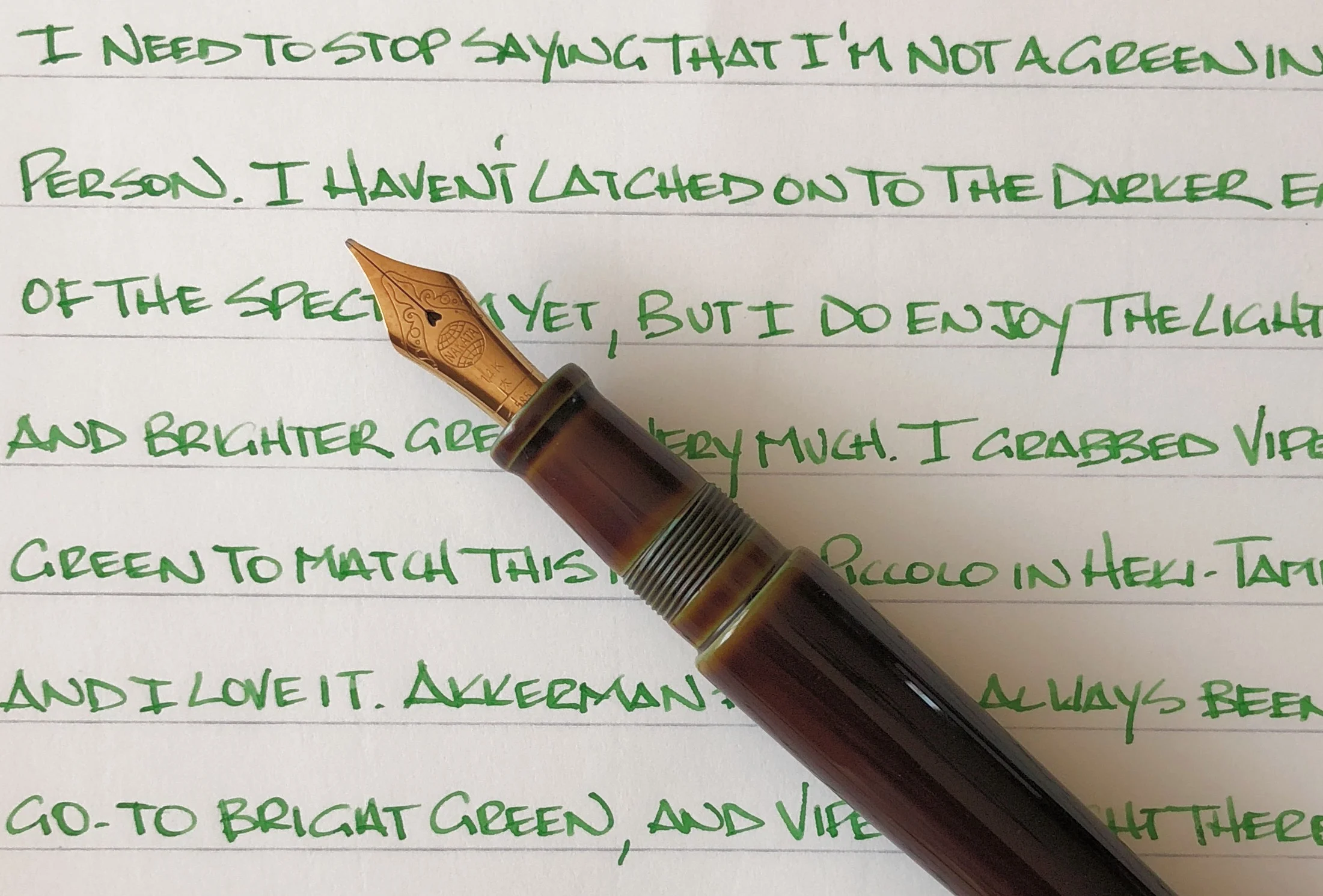 Graf von Faber-Castell Viper Green Ink Review — The Pen Addict